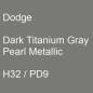 Preview: Dodge, Dark Titanium Gray Pearl Metallic, H32 / PD9.